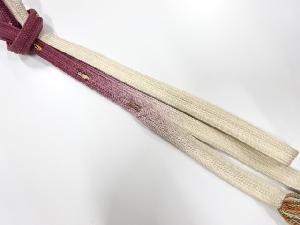 正絹　撚り房　手組帯締め